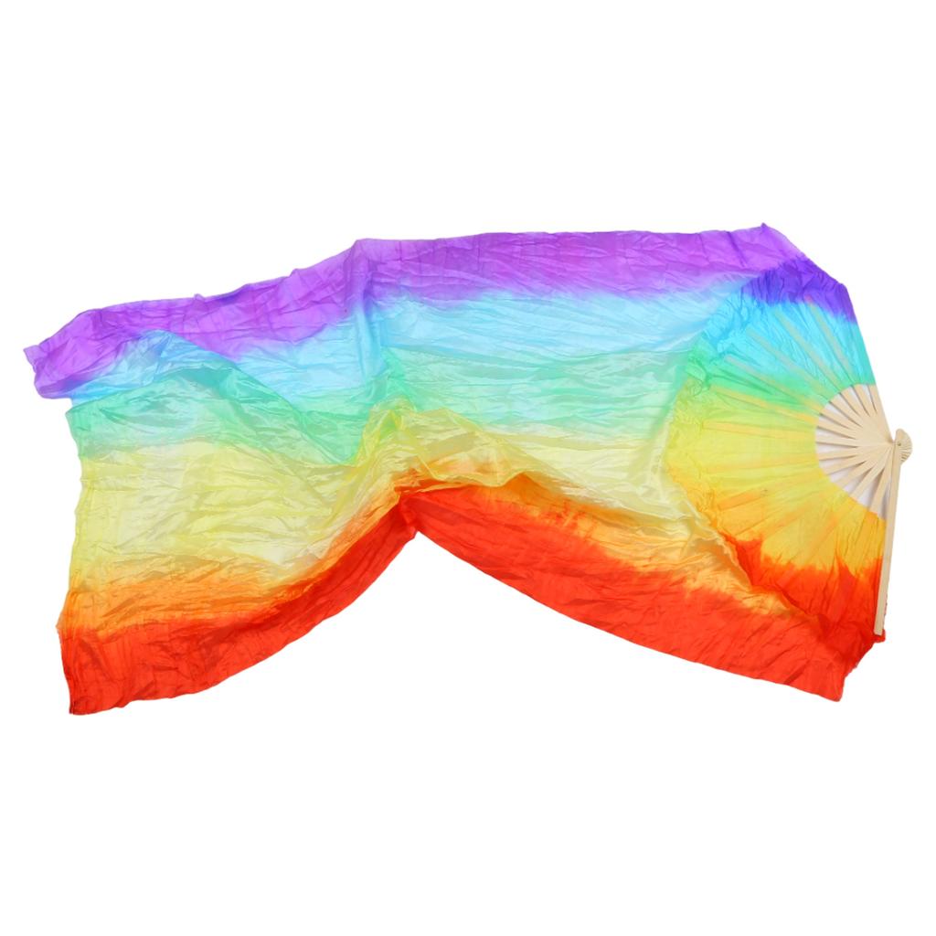 Профессиональный искусственный шелк веер для танца живота элегантный длинный веер для любителей танцев учителей студентов 150 см