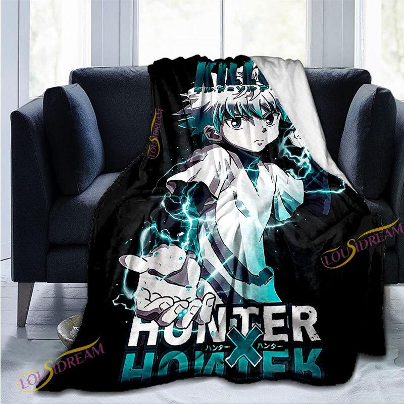 Anime Hunter X Hunter Blanket Soft Fleece Bedding 3D Print Quilt Home Sofa Japan Manga Throw Blankets for Boy Kid Children Gifts