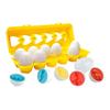 Plastic Sports Egg Carton Toys Cute Matching Smart Eggs Toy Preschool Toddler