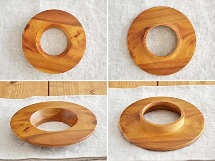 Tableware East CAFE Dripper Holder Acacia 12cm