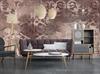 Wallpaper Brown vintage ornament