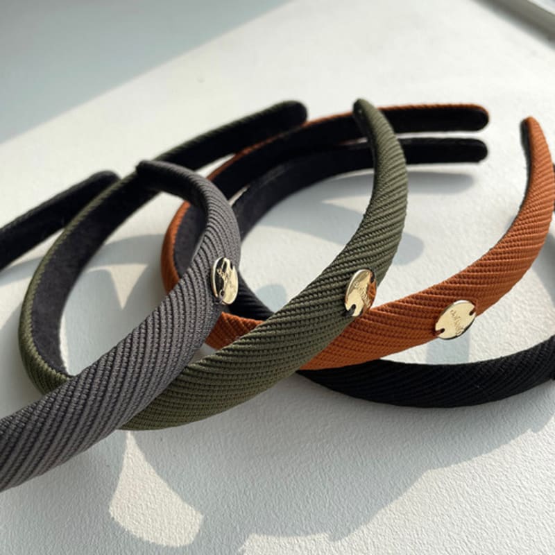 Geegee ребристый шарм повязка для волос (темно-оранжевый)