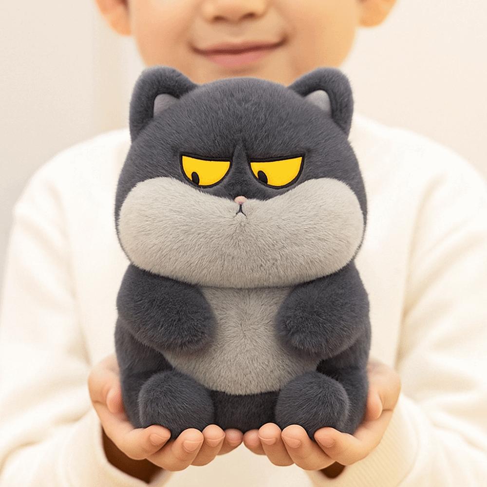 Fluffy Cat Stuffed Animal Doll PP Cotton Kitty Stuffed Animals Toys  Decoration Gifts
