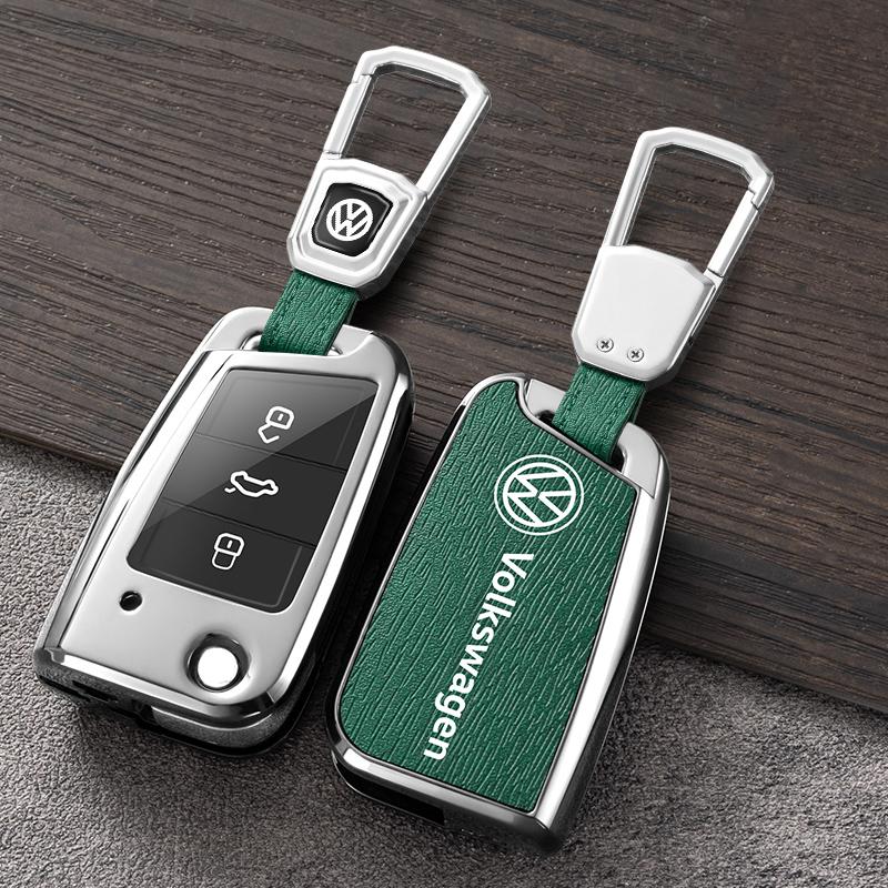 Для VOLKSWAGEN Чехол-защита для брелока автомобиля из цинкового сплава + Кожа Для VW Volkswagen Polo Golf 7 MK7 Tiguan MK2 Accesso