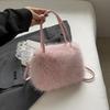 New Plush Bag Winter Women Fashion Handbags Cloud Faux Fur Purse Fashion Casual Women's Shoulder Bag Fluffy Bag