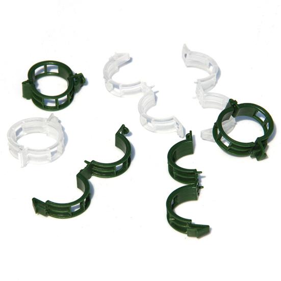 50/100 шт. зажимы для растений, простые в использовании пластиковые зажимы для поддержки растений, прозрачные зажимы для томатов, полый дизайн, зажим для поддержки стебля