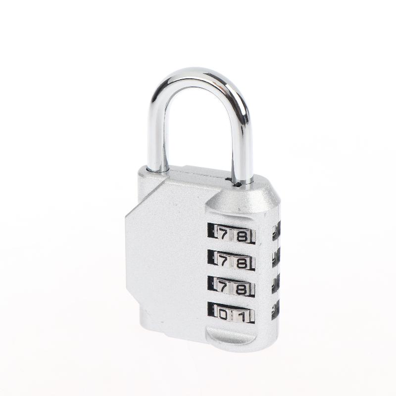 Rugged 4 Digit Combination Padlock for Outdoor Use Durable and Resettable