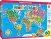 MasterPieces Masterpieces Educational Map World Creative Kids First Choice Award Stem Products 60 Piece Jigsaw Puzzle Ages Mom's 5+