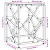 Coffee Table with Glass Top Transparent 30 x 30 x 41 cm Steel