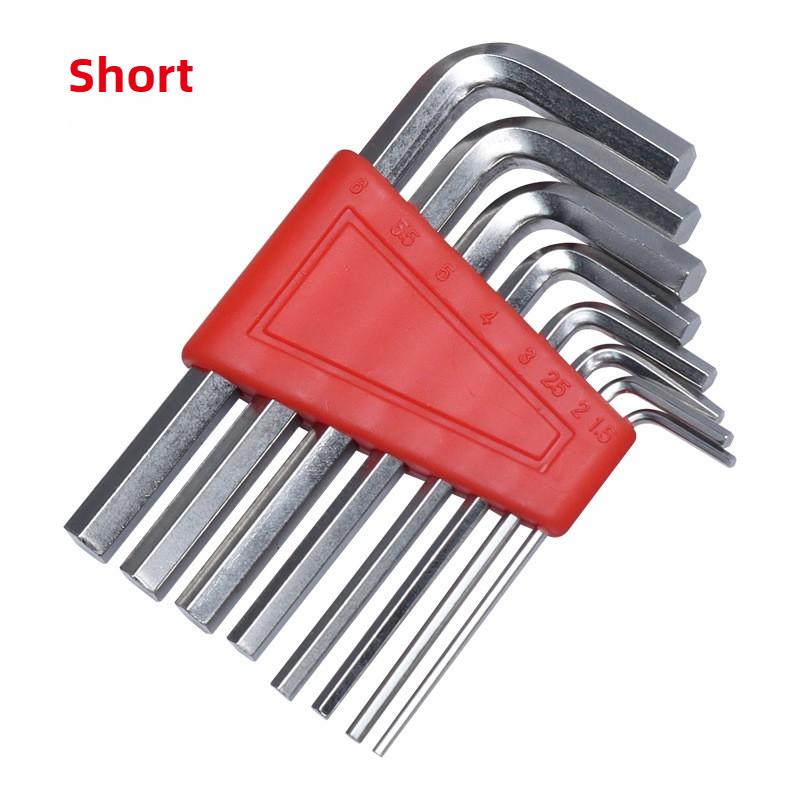 Flat Head Small Allen Key Wrench Set Hex Short Arm Tool Portable Bicycle Allen Spanner Repair Tools