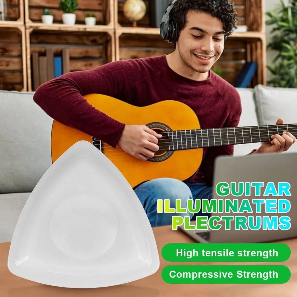 Guitar touch glowing pickup with LED backlight for electric bass players