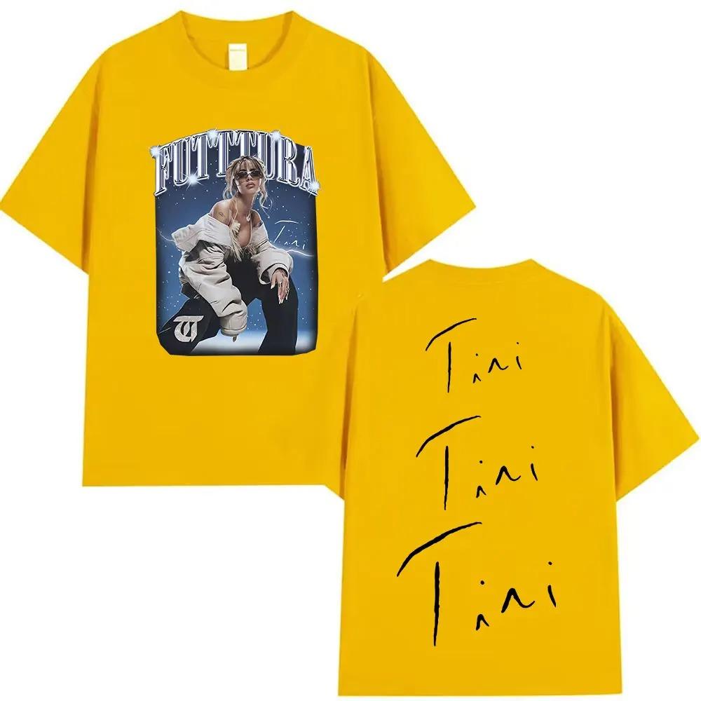 Певица TINI STOESSEL Futtura Tour Новый Альбом 2025 Графические Футболки Мужчины Женщины Мода Мужчины Женщины Одежда Streetwear высокое качество