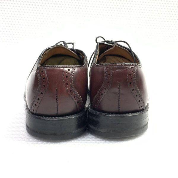 США/Винтаж/Неизвестный производитель/Goodyear Welt Оксфорды-броги Цельнокроеные/8.5 D/B/25.5-26.5см/Красно-коричневые/(ИСПОЛЬЗОВАЛ)