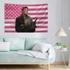 Supernatural Jensen Ackles Dean Winchester Pink US Flag Tapestry  Bold Print EyeCatching Dorm Decor Perfect Patriotic Gift