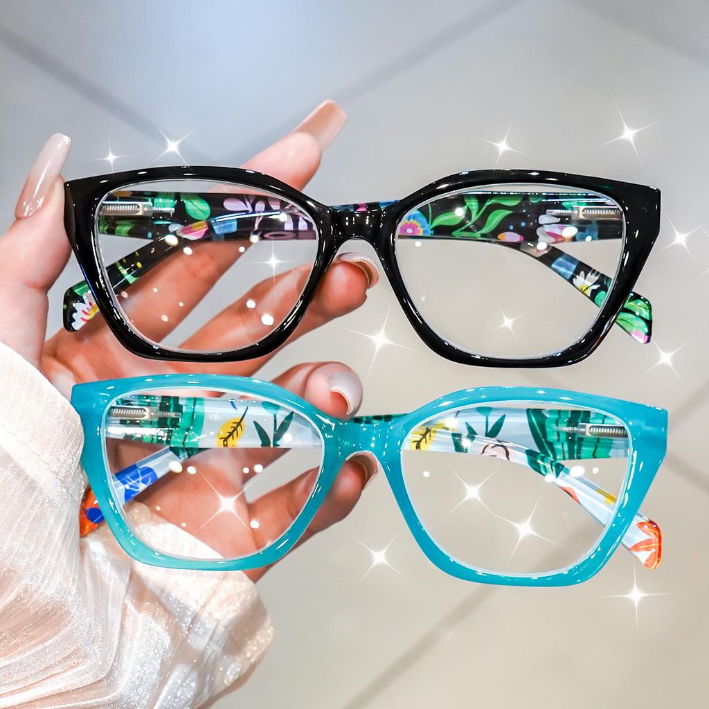 Square Reading Glasses Full Frame Computer Readers Presbyopic Glasses For Women Men +1.0 To +3.5