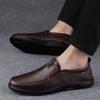 Классические мужские деловые туфли из натуральной кожи для мужчин, мужские туфли без застежек, лоферы для мужчин, универсальные, удобные, для отдыха, для прогулок, повседневные