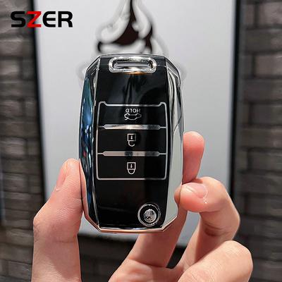 Новый чехол для автомобильного ключа TPU Shell Fob для KIA RIO 3 K2 K3 K4 K5 Sportege Picanto Optima Soul Ceed Sorento Forte Stinger Cerato