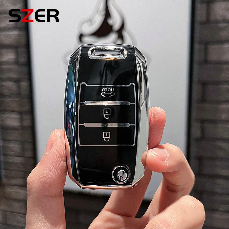Новый чехол для автомобильного ключа TPU Shell Fob для KIA RIO 3 K2 K3 K4 K5 Sportege Picanto Optima Soul Ceed Sorento Forte Stinger Cerato