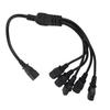 UPS PDU C14 To 5 X C13 Power Adapter Cable Male To Female 10A 250V Y Splitter Power Adapter Cable 1.6ft