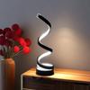 1pc Spiral Table Lamp for Bedroom Office Nightstand Bookshelf Living Room Home Decor