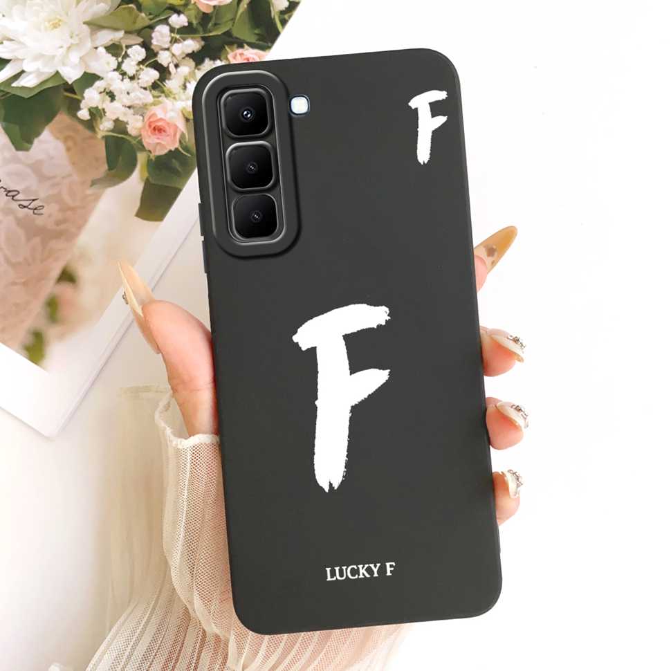 For Infinix Hot 70 5G X6895 Case New Design Letters A-Z Silicone Back Cover For Infinix Hot70 HOT 70 5G Phone Cases Bumper