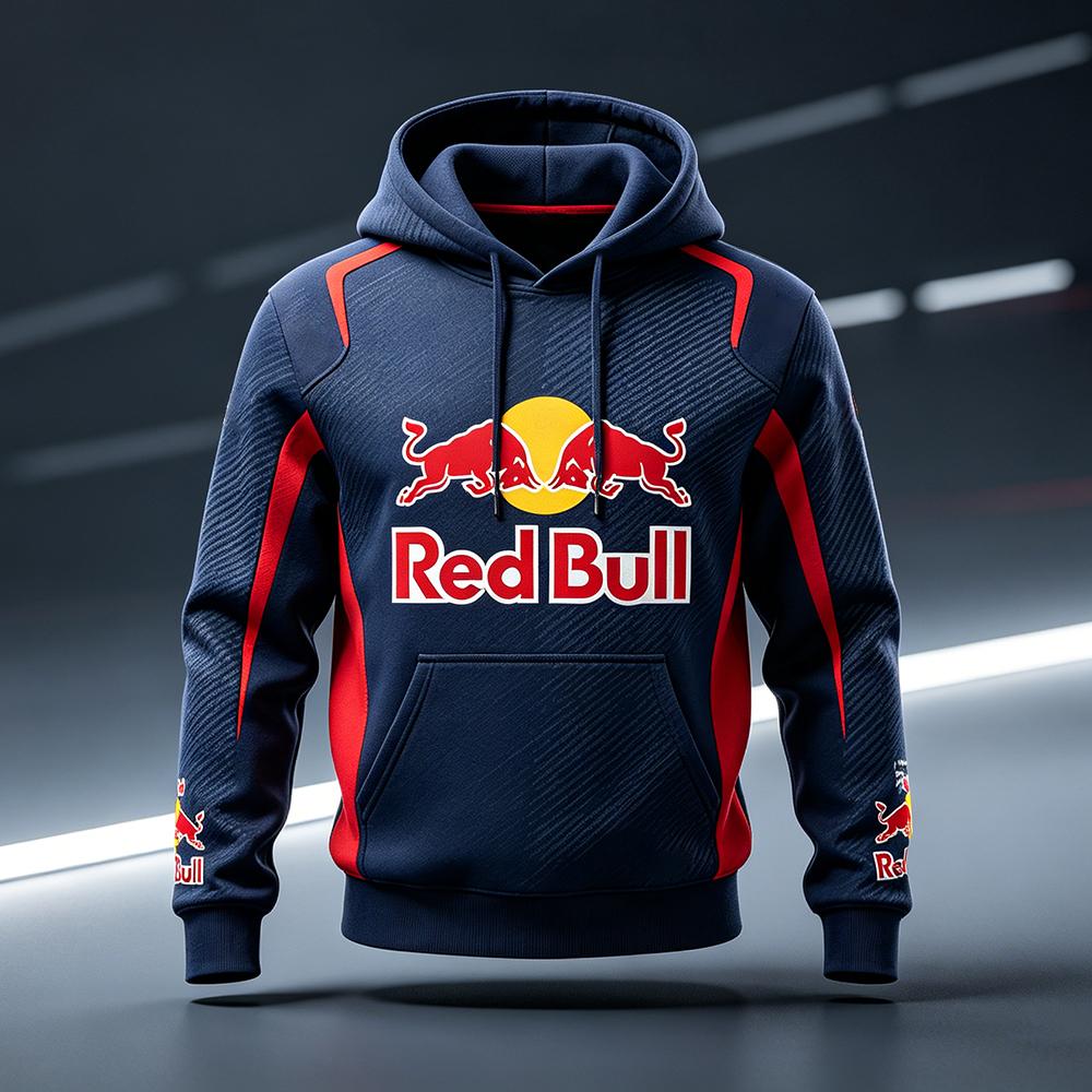 Мужская весенне-осенняя одежда для гонок Red Bull F1 и мотоциклистов, нишевый стиль Red Bull, новый стиль с принтом, длинный рукав