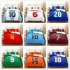 National Soccer Team Core Player Number Duvet Cover Set EU Single Double King US Twin Full Queen Size Bedclothes Comfortable