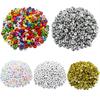 100 шт. 7 мм акрил для изготовления ювелирных изделий смешанного количества DIY свободные бусины оптовая продажа ожерелье браслет кулон