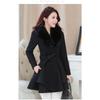 Autumn and Winter Woolen Women's Coat Sweater Collar Coat Korean Version Body Sculpting Jacket