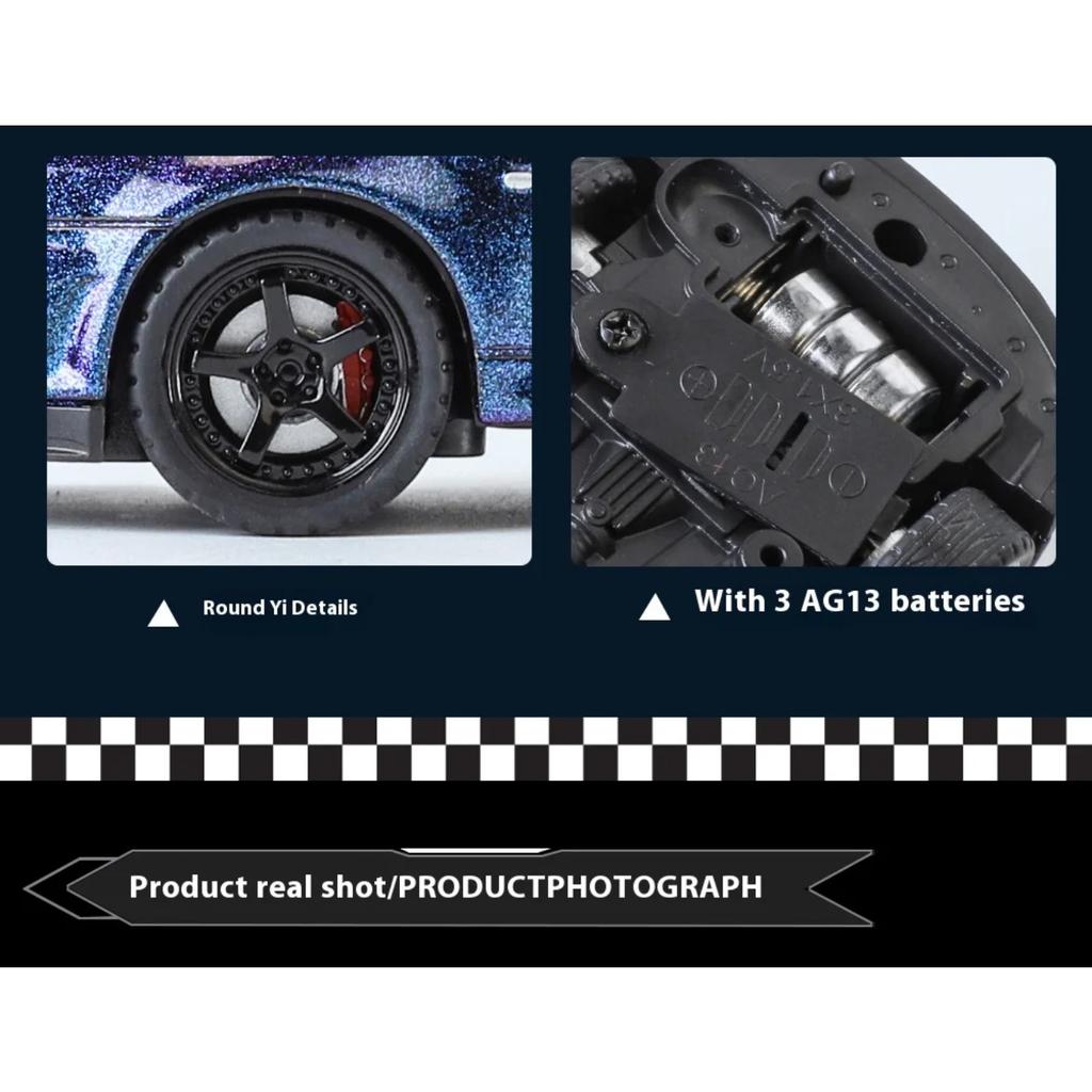 1/32 Nissan GTR R34 Skyline Суперкар Сплав Металл Литье под давлением Модель Автомобиля Звук и Свет Праздничный Подарок Парню Коллекция Хобби Украшения