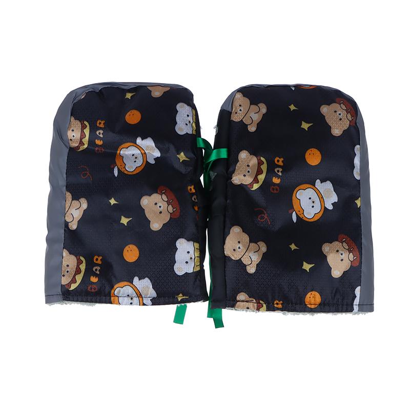 Мотоциклетные муфты на руль Зимние Воздушные 3D ПУ Пух Ветрозащитные Водонепроницаемые Перчатки Мотоциклетные Ручки Руля Накладки на Руки Перчатки