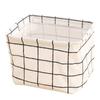 Rectangular Fabric Basket Storage Basket Portable Waterproof Bath Basket Sundries Basket Desktop Storage Basket Blue Storage Basket