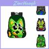 Рюкзак-регреватор Gnarpy Green Cat с принтом для школы