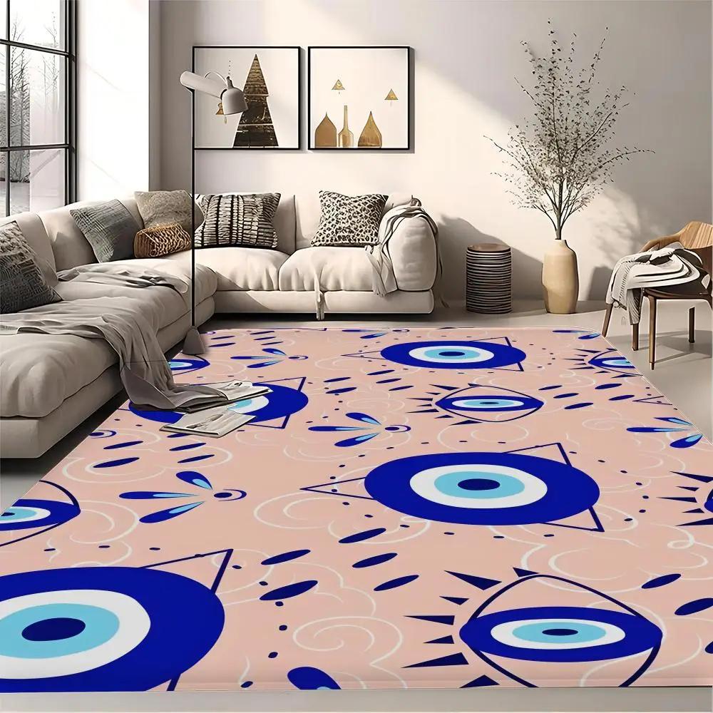 Коврик для пола Evil Eye, коврик для ванной, коврик для дома в скандинавском стиле, коврик для ванной и туалета, коврик для спальни, 260 г, фланель, бесплатная доставка