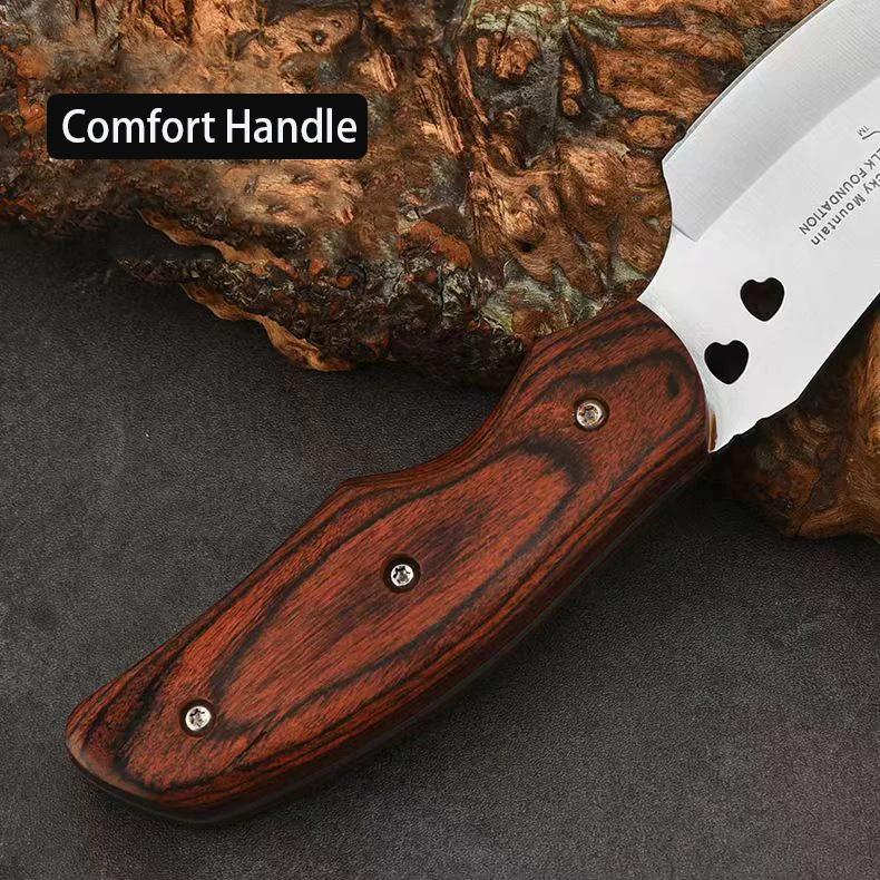Stainless Steel Boning Knife Camping Knife Carving Knife Mongolian Hand-forged Kitchen Knife Multi-purpose Outdoor Portable with Knife Set