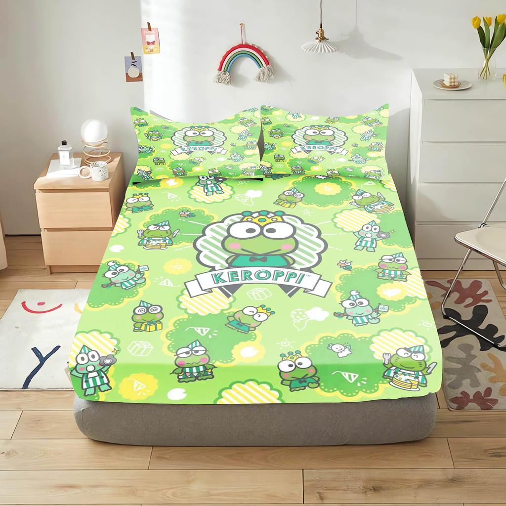 Керокеро Простыня на резинке Детская Полиэстер Наматрасник Мультяшный Чехол Эластичный Милый Цифровая печать Постельное белье Подросток