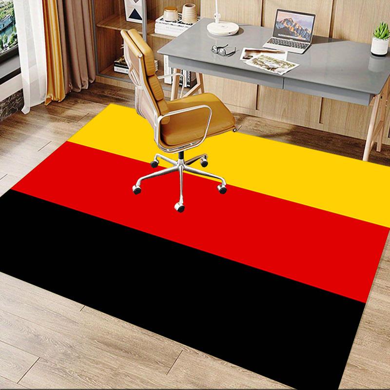 1PC black red yellow flag Extra Large Non Slip Floor carpet, Office, family, Studio Large Area Rug Indoor Rugs, Bold Statement Piece