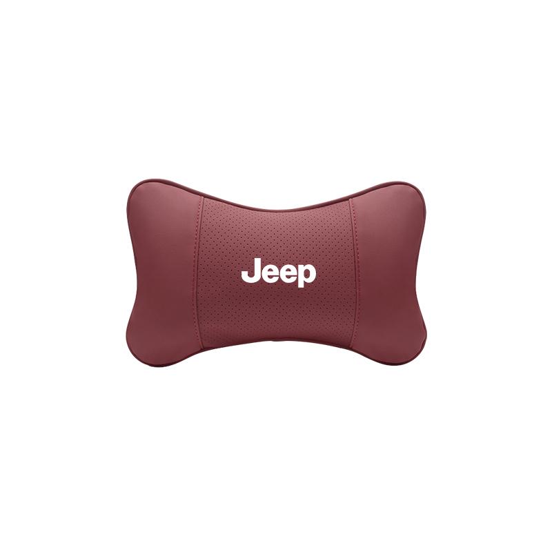 JEEP Car Seat Headrest Auto Logo Neck Pillow For Jeep Wrangler Rubicon Renegade JCompass Grand Cherokee Patriot Liberty Gladiator