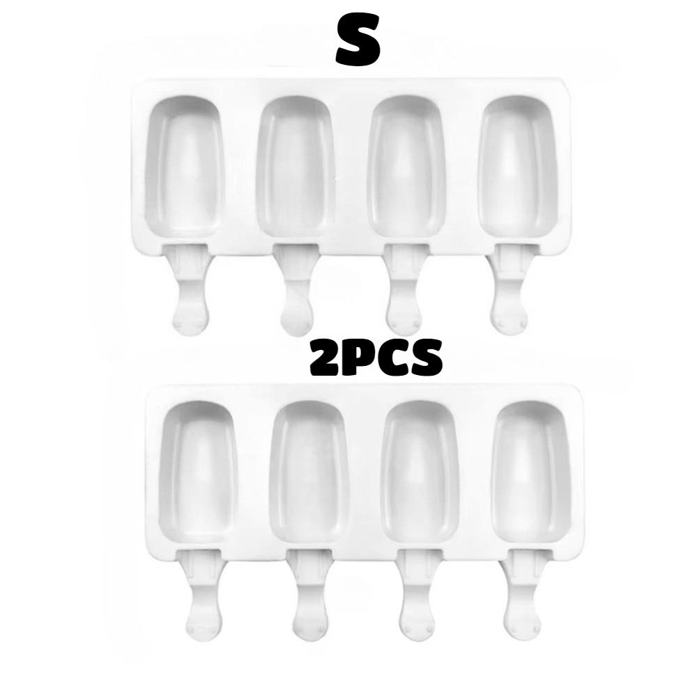 Силиконовая форма для мороженого Домашний аппарат для эскимо Многоразовая форма для кубиков льда DIY Домашний десерт Морозильная камера Форма для изготовления льда С палочками