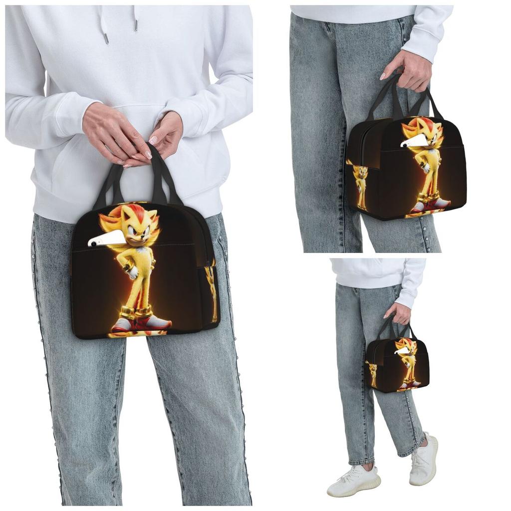 Super Shadow Insulated Lunch Bag for Kids School Cooler Thermal Food Box Tote Portable Lunch Boxes Container