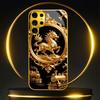 Блестящий Позолоченный Чехол для Телефона с Килином Стекло s25 ultra case s26 ultra case для Samsung Galaxy S26 S25 S24 S23 S22 FE Ultra Plus