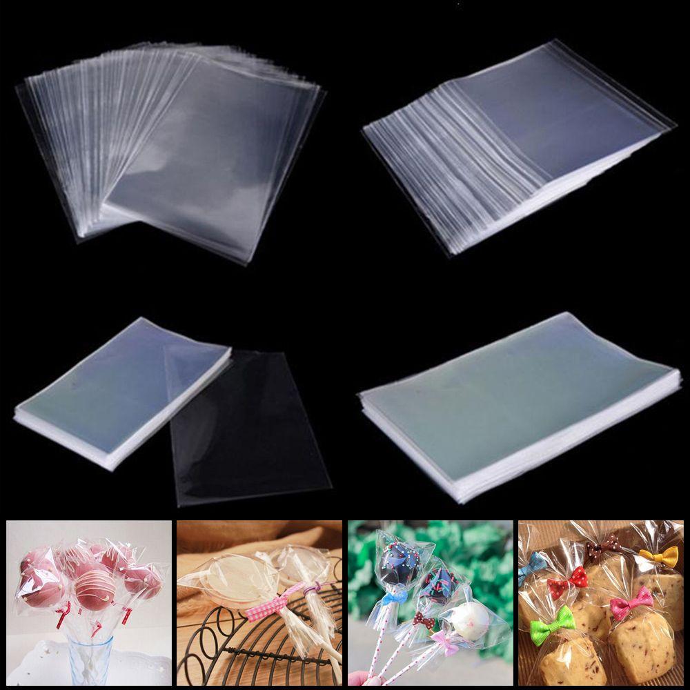 100PCS/Pack Gift Cellophane Party Supply Lollipop Pouch Sweets Pocket Candy Bag Cookie Packaging