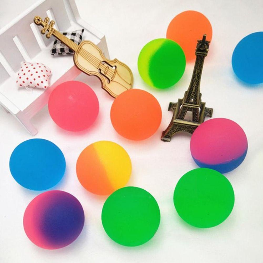 Favors Rubber Jump Ball Color Bouncing Ball Children Toy Ball Jumping Balls Rubber Bouncing Ball