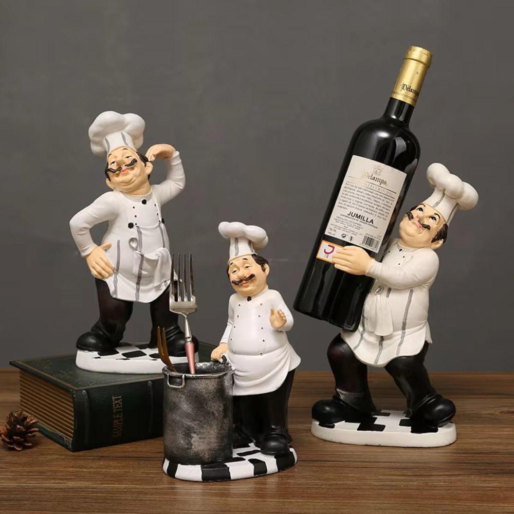Handicraft Farmhouse Cake Shop Decor Simulated Kitchen Chef Figurine Festival Decor