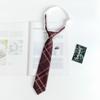 JK Bow Tie for Women, Japanese Uniform Shirt, College Style Student Plaid Tie, Men's Free Ribbon Accessories