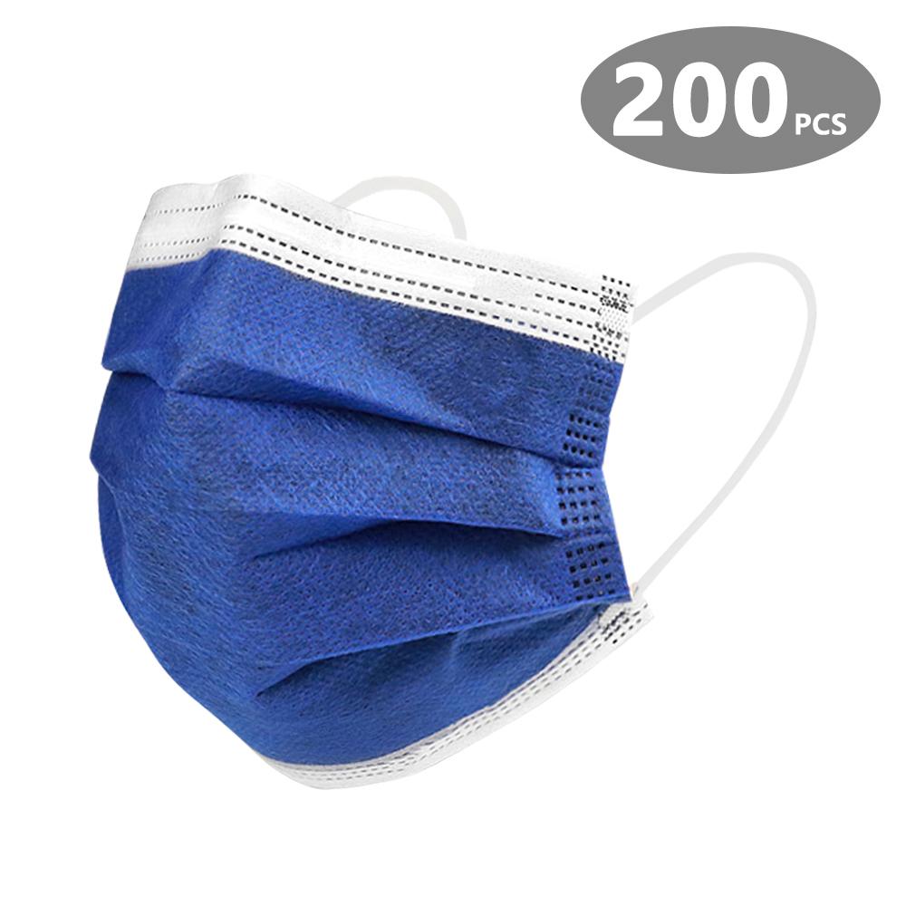 Маска с активированным углем, 10-200 шт., 4-слойный респиратор, маска для взрослых, пылезащитная маска для рта, одноразовые маски для здоровья CE