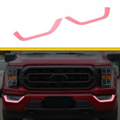 Декоративная накладка-«бровь» на переднюю противотуманную фару для Ford F150 21+ Розовые аксессуары
