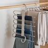 Multifunctional Folding Pant Rack: Multilayer Wardrobe Storage Hanger with Special Clips