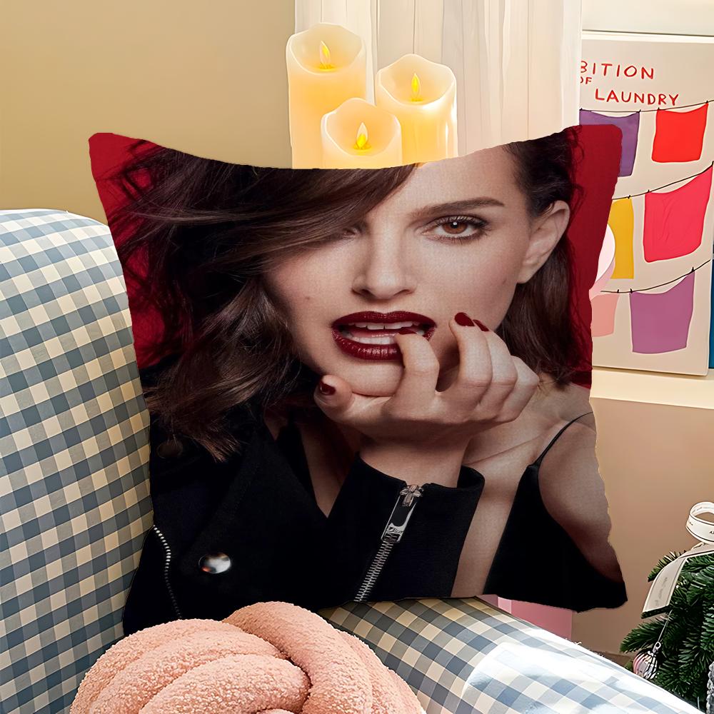 Natalie Portman Pillow Cover Design Cushion Cover Decor Holiday Decorati