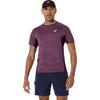 Теннисная футболка 2041A419 500 L [ASICS] Мужская с коротким рукавом (ТЕМНЫЙ БАКЛАЖАН)